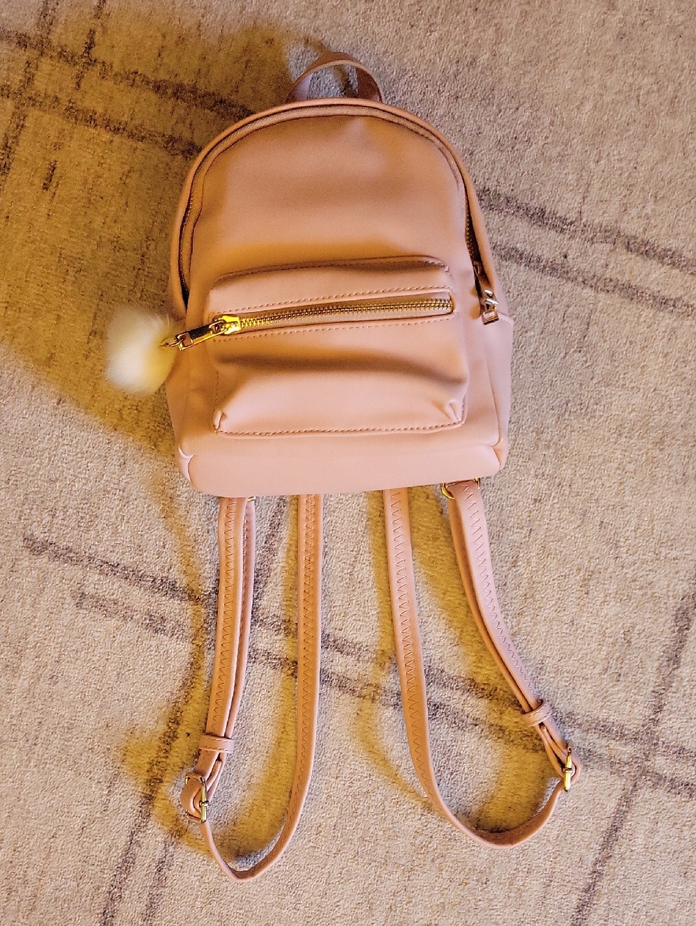 Blush Pink Mini Backpack for Women - Sleek Everyday Carry